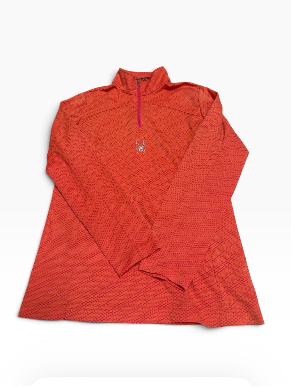 Spyder Women’s XL Orange 1/4 Zip Long Sleeve Athletic Top